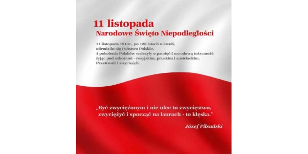 Akademia z okazji Narodowego Święta Niepodległości 2021