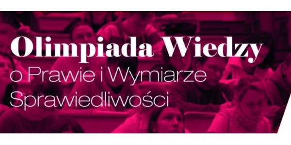 Olimpiada Wiedzy o Prawie i Wymiarze Sprawiedliwości - sukces Oli Jarosz